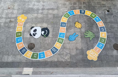 关岭地面游戏彩绘