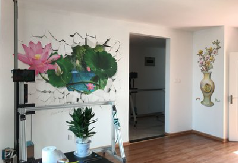 关岭墙体彩绘相比墙纸的优势。