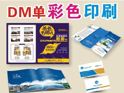 关岭单页印刷,色彩搭配简单。